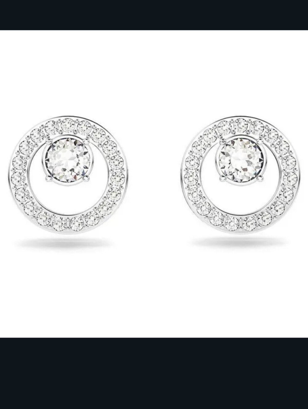 NWT Cubic Zirconia Circle Earrings